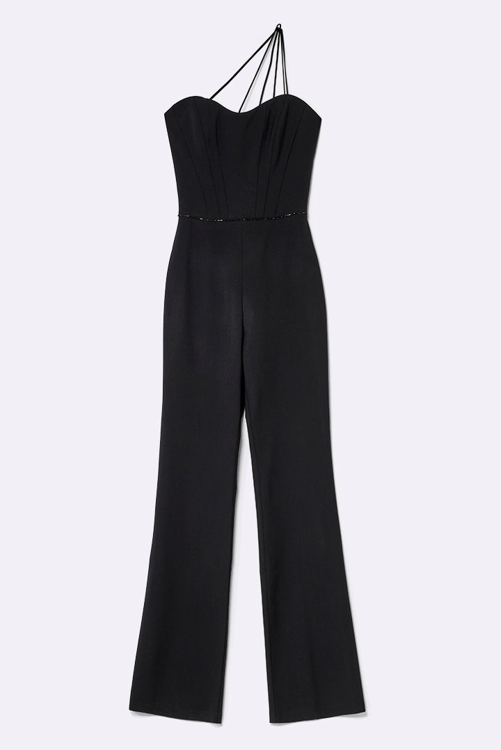 Jumpsuit mit Korsagenoberteil