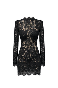 Kleid mit Rücken V Ausschnitt