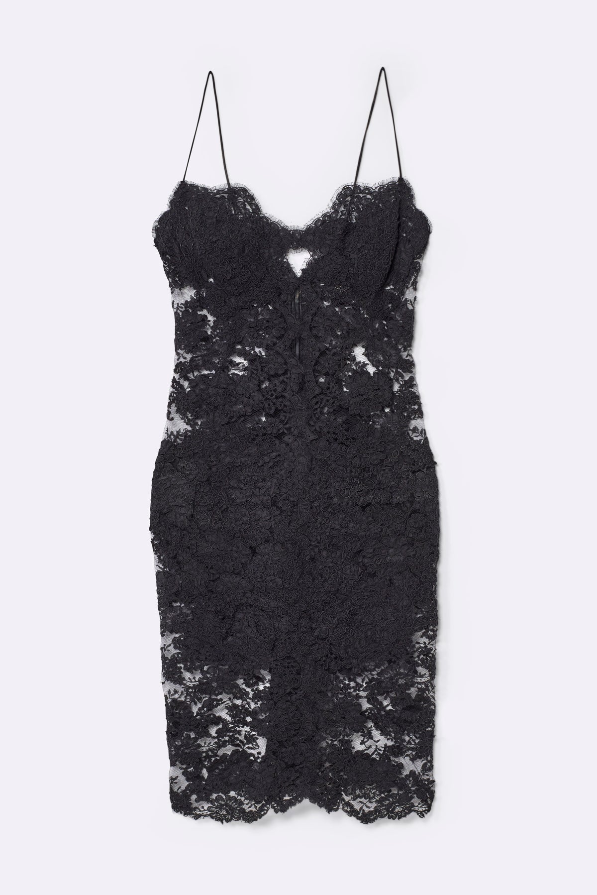 Fitted lace mini dress