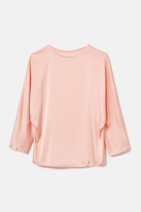 Oversize Satinbluse