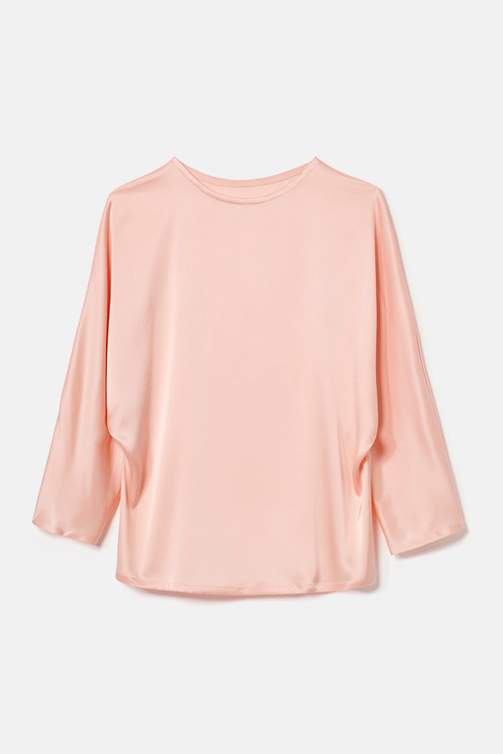 Oversize Satinbluse