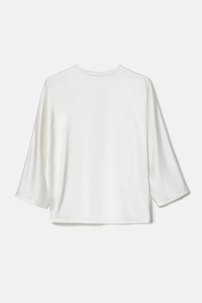 Oversize Satinbluse