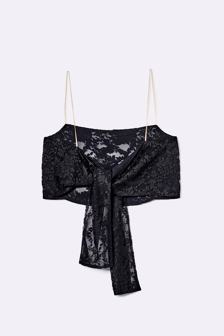 Bandeau-Top mit Schleife