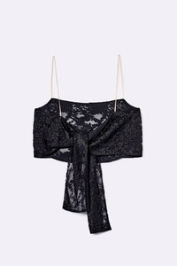 Bandeau-Top mit Schleife