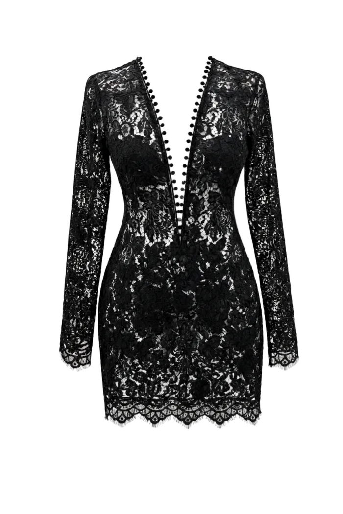 Kleid mit V Ausschnitt