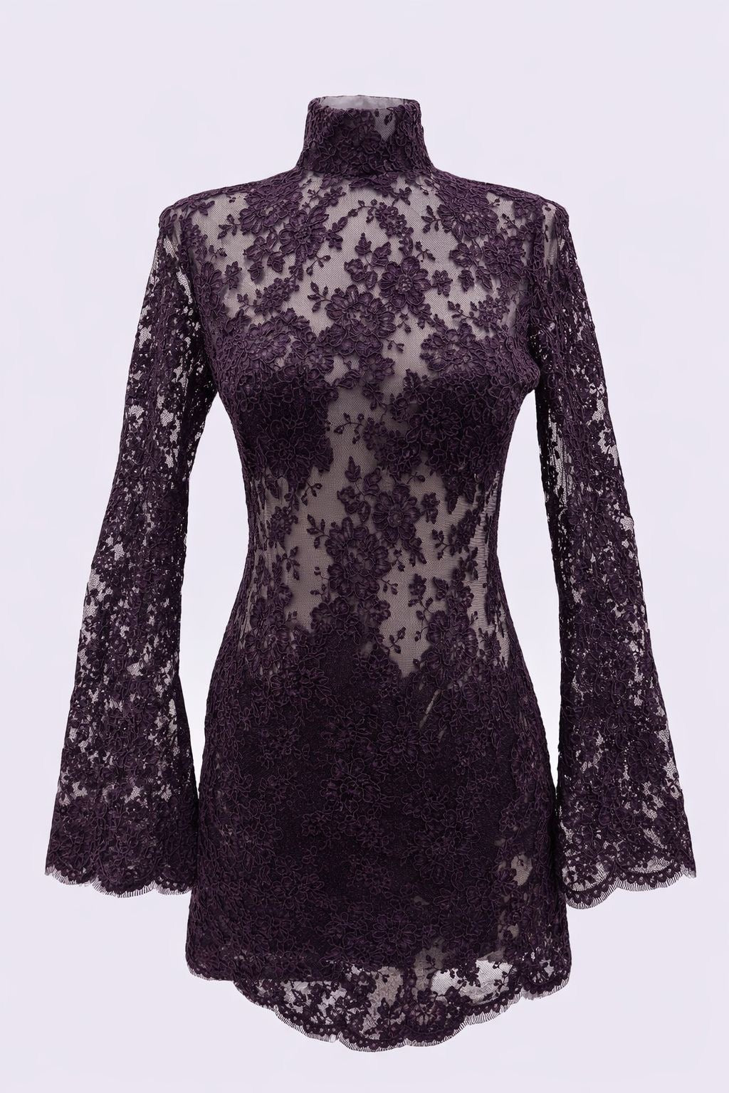 Rückenfreies Spitzenkleid