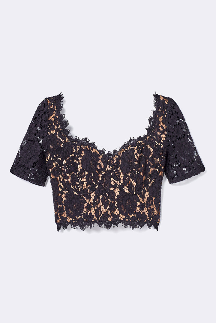 Bustier-Top aus Spitze