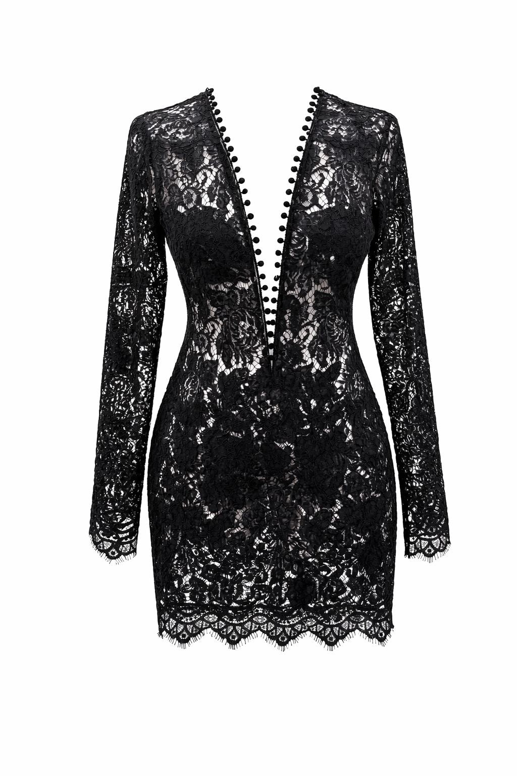 Kleid mit V Ausschnitt