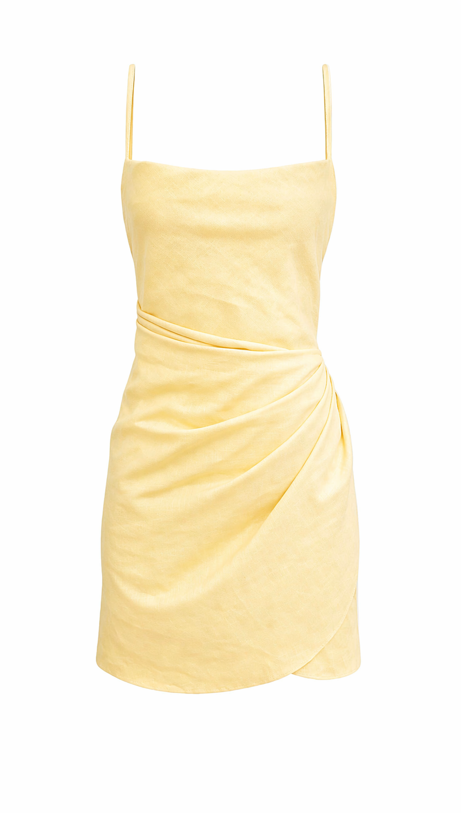 Leinenkleid mit Drapierung