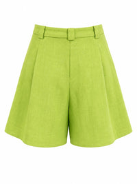 Bundfalten-Shorts