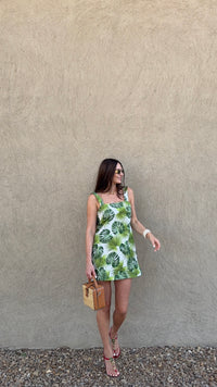 Linen strappy dress