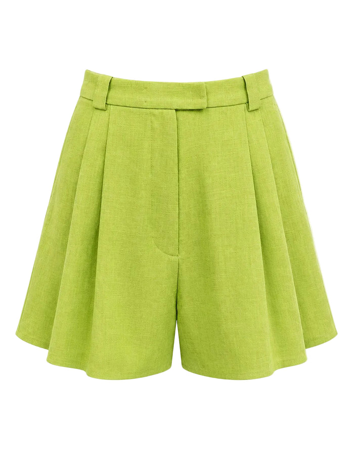 Bundfalten-Shorts