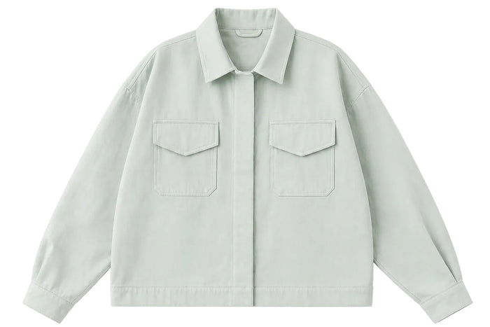 Lockere Baumwolljacke