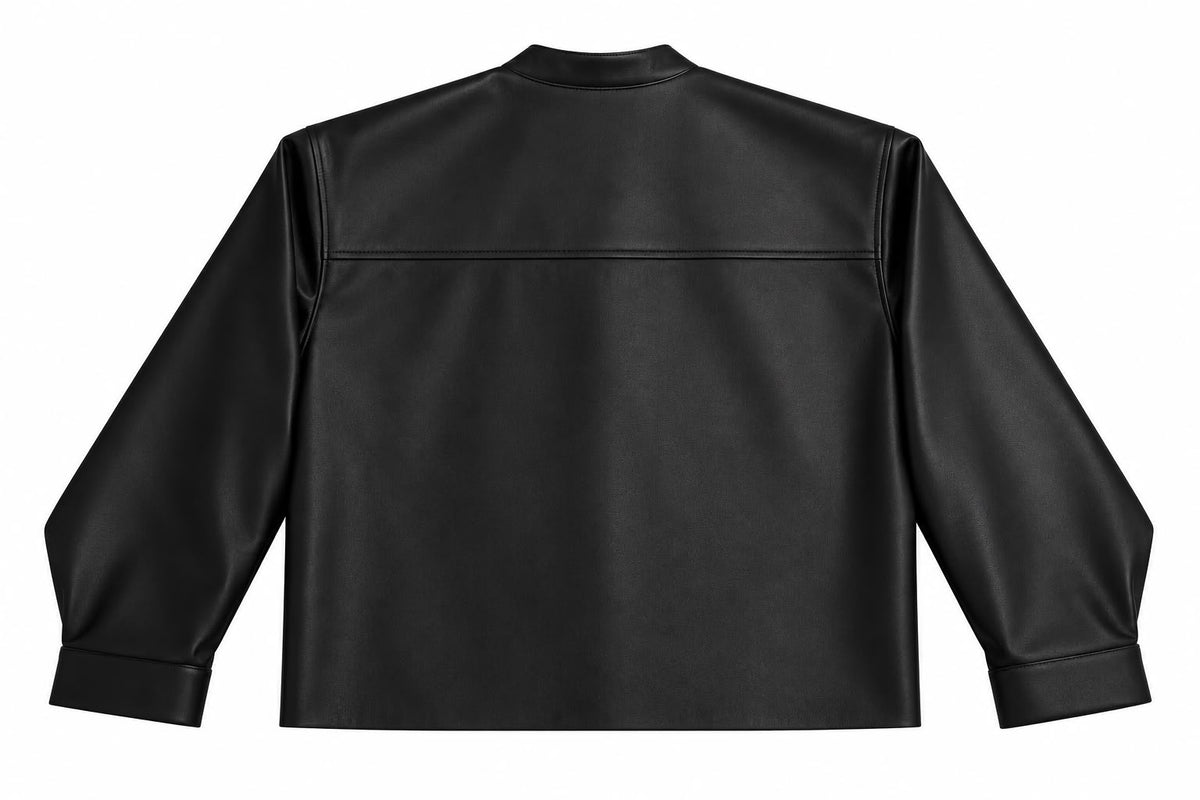 Jacke aus Lederimitat