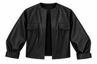 Jacke aus Lederimitat