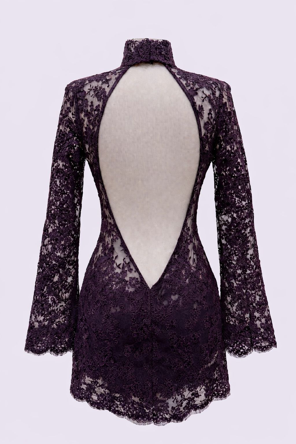 Rückenfreies Spitzenkleid