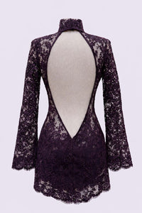 Rückenfreies Spitzenkleid