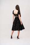 LEAH A-line sheer lace skirt