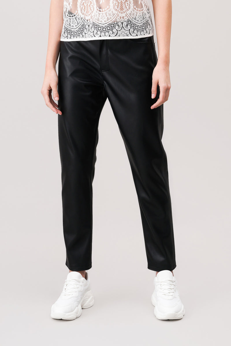 WILLOW faux-leather trousers