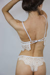ANNA white lace bra